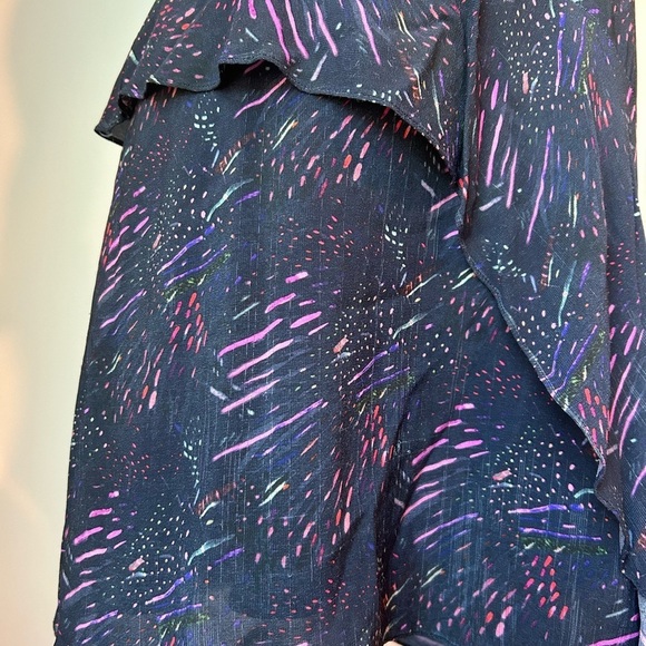 LOVE Richard Chai Tiered Fireworks Cocktail Dress Asymmetrical Size 4 (tag 6) - Picture 12 of 12